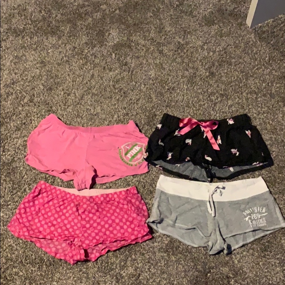 Four pairs of pj shorts